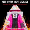 스키 재킷 키즈 스키 정장 어린이 브랜드 windproof 방수 따뜻한 아이 소녀 눈 설정 겨울과 스노 보드 재킷 바지