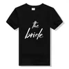 Kvinnors T-shirt Par Sister Camisetas Bachelorette Party Unisex Bridesmaid Gift Bride Tribe Hipster Grunge Top Tee