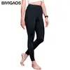 Bivigaos Ice Silk Leggings Весна Летние Тонкая Спортивная Тренировка Высокая растяжка Шелковистая Черная Тонкий Fitnes 211108