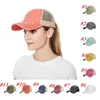 11 Kolor Kapelusz Ponytail Myted Bawełny Czapki Snapback Messy Bun Lato Sun Visor Outdoor Baseball Cap Party Hat Party Supplies T2I52099