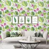 Papéis de parede Tropical Floral Contact Paper Peel and Stick Removable Wallpaper Gabinete Auto Adesivo Cabinete à prova d'água Cobertura de parede