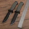 1 Pz Coltello dritto di sopravvivenza esterna di alta qualità 12C27 Tanto Point Lama nera Full Tang FRN Maniglia Escursione di campeggio Coltelli di salvataggio con Kydex