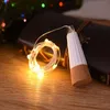 Строки 10 шт. 2 м 20 Светодиодная Корк Бутылка Fairy Light USB Аккумуляторная для Спальня Домашняя Вечеринка Свадьба Рождественское Рождество Внутреннее Украшение Струкнутая Лампа
