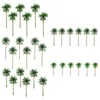 30 Stück künstliche Kokospalmen, Landschaftsmodell, Miniatur-Architektur, dekorative Blumen, Kränze301r