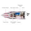 Küçük Hayvan Malzemeleri RC Tekne Hızlı Uzaktan Kumanda Yüksek Hızlı Yarış Gemi Oyuncak Şarj Edilebilir Pil Otomatik Saptı Fonksiyonu Çocuğun GIF