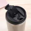 Sublimação tumbler reto 420ml caneca de viagem de café xícaras de aço inoxidável de aço inoxidável slim isolada cerveja de cerveja caneca com tampas