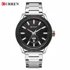 Top marque CURREN luxe hommes montres mode décontracté hommes montre étanche Quartz montre-bracelet mâle horloge Relogio Masculino 210517
