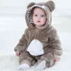 Baby RomperToddler Boy Girl Koala Costume Kawaii Cute Warm Tutina nato Infant Animal Tuta Abbigliamento invernale Kigurumis Pigiama 211229