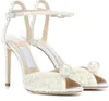 Kleid Schuhe Elegante Braut Hochzeit Mode Sacora Dame Sandalen Perlen Leder Luxus Marken High Heels Frauen Walking Trend E