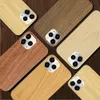 2021 Brand New Blank Maple Wood Frame Phone Cases Shockproof Durable High Quality Cover For iPhone 13 Mini Pro Max Natural Wooden TPU Covers