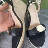 2021 neueste Mode Göttin Slope Heel Sandalen hohe Qualität bequeme Füße schönes elegantes Temperament ist es wert, 34-42 zu haben