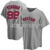 Stitched Custom Alex Verdugo Gray Baseball Jersey XS-6XL