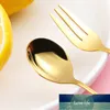Golden Stainless Steel Cutlery Creative Lollipop Spoon Fork Tableware Set Kitchen Accessories Lollipop Decorated Dinnerware Set