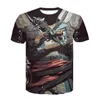 2021 Nieuwe Zomer Korte Mouw Streetwear Fake Pak Vest 3D T-shirt Mode Grappige Fake Pak 3D Gedrukt Mannen T-shirts Mannen Kleding G1229