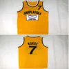 Män Moive Toni Kukoc Jersey 7 Gul Basketball Jugoplastika Split Pop Tröjor Alla Stitched för Sport Fläktar Andas Drop Ship