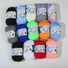 1 pc 100 jardas Multicolor Malha Leite Algodão Sweater Scarf Crochet Fio de Lã Diy Craft Tecelagem Fio Acessórios De Costura Y211129