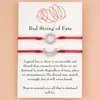 Braccialetti fascino stringa rossa di coppie di destino per fidanzato e fidanzata le sue relazioni a lunga distanza regali