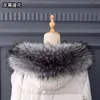 Women Luxury Fur Collar Faux Raccoon Fur Winter Coat Scarves Big Size Warm Men Children Jackets Decor Female Fashion Wraps Cg08 H0923