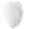100個/ロット35-40 cm 14-16インチパーティーの装飾ふわふわホワイトブラックダチョウの羽毛羽の中心部のウェディングDIYの供給