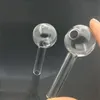 Cachimbo queimador de óleo de vidro Pyrex de 3 polegadas Cachimbos transparentes de qualidade de cor transparente Tubos grandes Tubos Banger Pontas de unhas Bong Ferramentas Acessórios