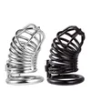 NXY Sex Chastity Devices Rostfritt stål Man Kasthet Enhet Metal Cage Belt Restraint Ring Sex Toy 1203