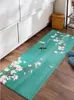 Carpets Kitchen Mat Chinese Style Flower Pattern Bedroom Carpet Waterproof Rugs Bathroom Entrance Anti-skid Door Floor