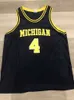 Chris Webber Michigan Wolverines 5 NCAA Basketball Jersey Broderie Personnalisé N'importe Quel Nom Numéro XS-5XL 6XL