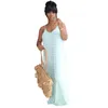 Плюс размер 3XL 4XL 5x Женские Maxi Party платья спагетти ремешок полосатый платье летняя одежда мода элегантный без рукавов DHL 5081