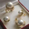 Charming South Sea Shell Pearl Pendant Earings Ring Jewelry Set Fine Luxury Noble Real Natural Party Wedding Gift Earrings & Neckl212x