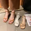 Sandals Ladies Shoes Suit Super Time Beige Flip Fladit Platfor