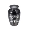 70x45mm Angel Wings Cremation Pet Ashes Pendant Dog Paw Print Aluminum Alloy Ashes holder Coysake you h4238940