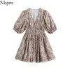 robe florale élégante vintage