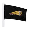 Drapeau de motos indiennes 3x5ft drapeaux bannières en polyester 100D intérieur extérieur couleur vive de haute qualité avec deux œillets en laiton