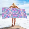 Nowa Mermaid Beach Ręcznik Norące Zmienione Ręczniki kąpielowe Nadmorskie Weź wakacje Kerchief Superfine Fiber Sandbeach Spódnica EWE7204