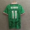 メキシコ1986 1998レトロなサッカージャージのBlanco Hernandez Ramirez Sanchez 86 98 Football Camisetasクラシックシャツキット