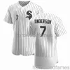 Custom Tim Anderson #7 White Home Jersey Stitched Men Women Youth Kid Baseball Jersey XS-6XL