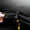 Carbon Fiber Protector Strip Sticker Auto Bumper Door Sill Protection Anti-Stepping Car Decoration Tape 3/5/7/10m