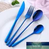 4PCs rostfritt stål servis uppsättning koreanska bestick set middag kniv gaffel sked regnbåge bärbara porslin redskap hem1 fabrik pris expert design kvalitet kvalitet