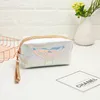 laser Cosmetic Bag for Women Leather Travel Makeup Bag Organizer PU Toiletries Female Storage