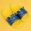 2022 Spring and Summer New Ladies Slippers Bear Ears Macarons Cute Couples Home PVC Breathable Non-slip Men's Sandals Y220307