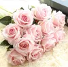 Fleurs décoratives tige unique fleur Real Touch matériel artificielle Rose Bouquet mariage maison fête décoration couronnes