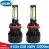 ASLENT 4 lumens lumens 100w 12000lm lâmpada LED H4H7 H11 H13 HB3 9005 Hb4 9006 9004 9007 carro farol automático luz de farol 12v