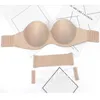 Kvinnors badkläder Kvinnor Sexig samling Invisible Bras Bralette Underwear Women Push Up Axless Bra Wedding Brassiere Underwired Back