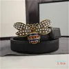 Little Bee Belts Womens Pearl Belt Casual Smooth Buckle Fashion Models Width 24cm 30cm 38cm High Quality with Box8724020