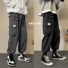 Hip Hop Cargo Spodnie Męskie Moda Harajuku Harem Pant Black Streetwear Joggers Sweatpant Multi-Pocket Casual Kobiety Męskie Spodnie Y0927