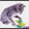 Pet Supplies Home & Garden Drop Delivery 2021 Windmill For Cats Puzzle Whirling Play Game Cat Turntable Teasing Interactive Toys With Mas Scr