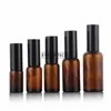 Storage Bottles & Jars 100pcs 10ml 15ml 20ml 30ml 50ml Amber Glass Spray Bottle Lotion Pump Cosmetic Container Empty Refillable Pack F3727