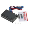 MULTIFUNTION 5.25 "Media Dashboard Card Reader USB 3.0 HUB ESATA SATA Frontpanel för Optical Drives Bay SD MS CF TF M2 MMC MS CARDS Läsare