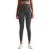 Yoga byxor Gym Kläder Kvinnors Leggings Running Fitness Skin Naken Känsla Tights High Waist Tight Nine Point Sport Pants Workout Trouses