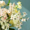 Dekorative Blumenkränze, 1 Stück, Hortensie, künstliche Seidenblume für Hochzeit, Party, Zuhause, Display, Ornamente, Arrangement, Dekoration